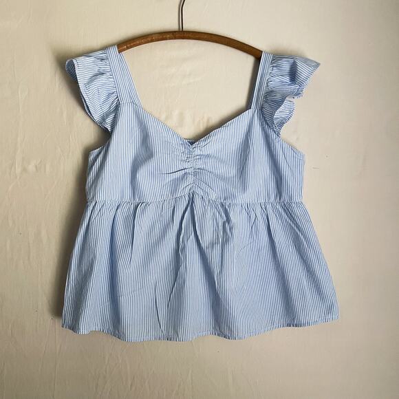 Andree by Unit Chambray Summer Top. Size large. Great condition. - Picture 1 of 5